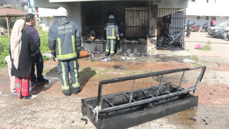 Kanepeden sıçrayan kıvılcımlar yangına sebep oldu