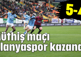 Müthiş maçı Alanyaspor kazandı 5-4