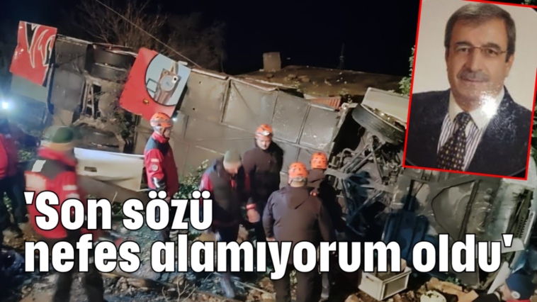 'Son sözü nefes alamıyorum oldu'