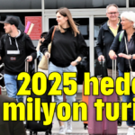 2025 hedefi 18 milyon turist