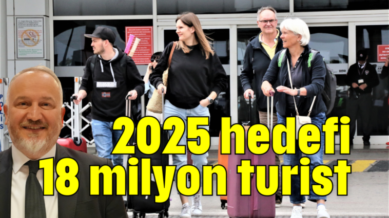 2025 hedefi 18 milyon turist