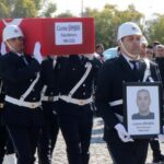 Motosiklet kazasında hayatını kaybeden polis memuru için tören