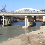 Aksu Çayı Köprüsü'nün ayağı güçlendirildi