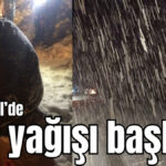 Alacabel'de kar yağışı başladı