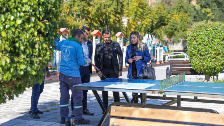 Alanya'da Kemal Beyaz parkı yenilendi