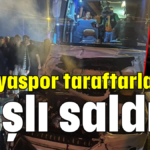 Alanyaspor taraftarlarına taşlı saldırı
