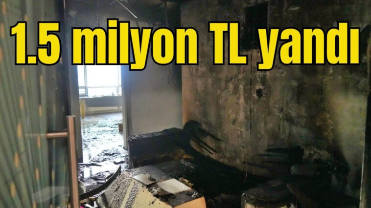 Antalya'da 1.5 milyon TL yandı