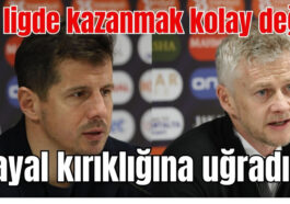 Antalyaspor-Beşiktaş maçının ardından...  Belözoğlu: Bu ligde kazanmak kolay değil! Solskjaer: Hayal kırıklığına uğradım!