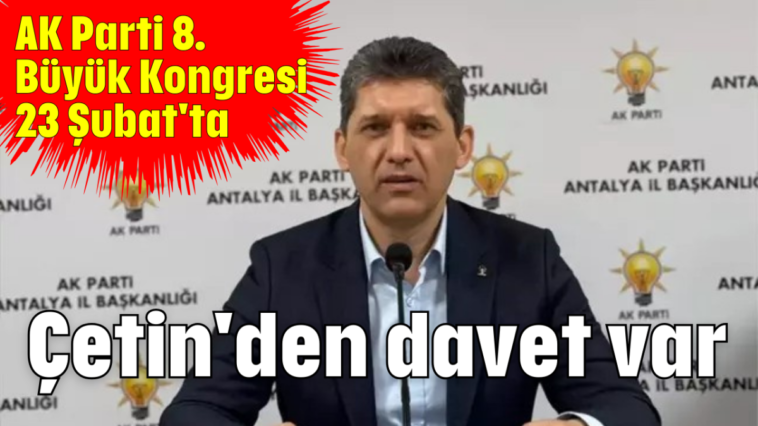 Çetin'den davet var