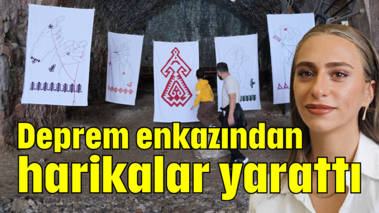 Deprem enkazından harikalar yarattı