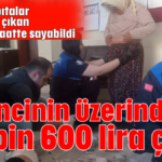 Dilencinin üzerinden 45 bin 600 lira çıktı