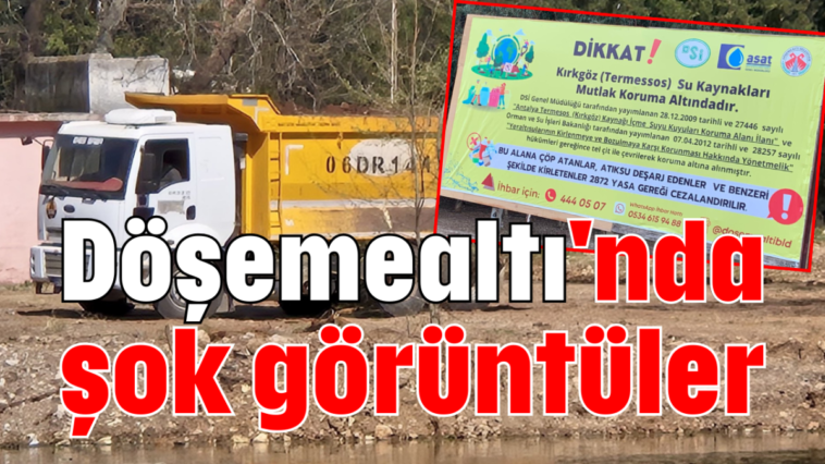 Döşemealtı'nda şok görüntüler