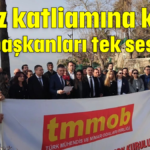 Falez katliamına karşı oda başkanları tek ses oldu