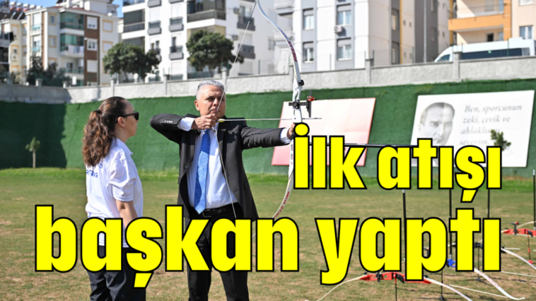 İlk atışı başkan yaptı