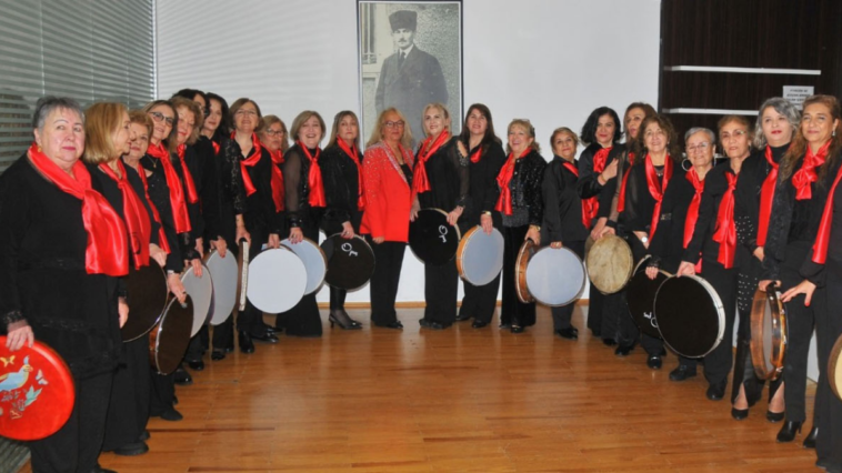 Kadın bendir grubundan ilk konser