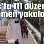 Kaş'ta 111 düzensiz göçmen yakalandı