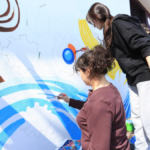 Kepez'de 8 Mart temalı duvar resmi