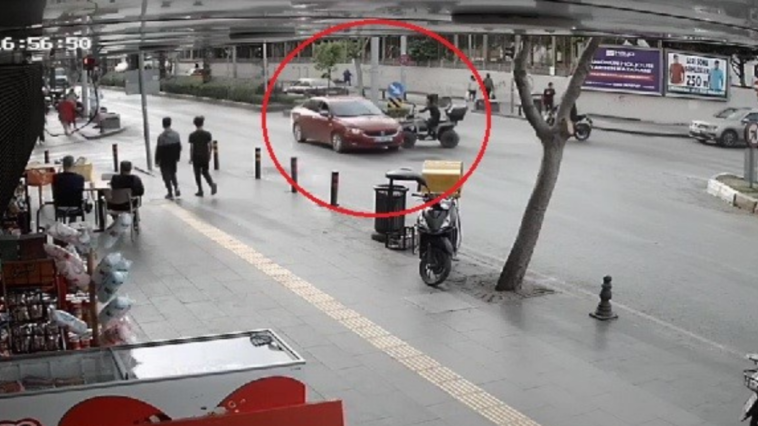 Kırmızı ışık ihlali kazaya neden oldu ATV sürücüsü yaralandı