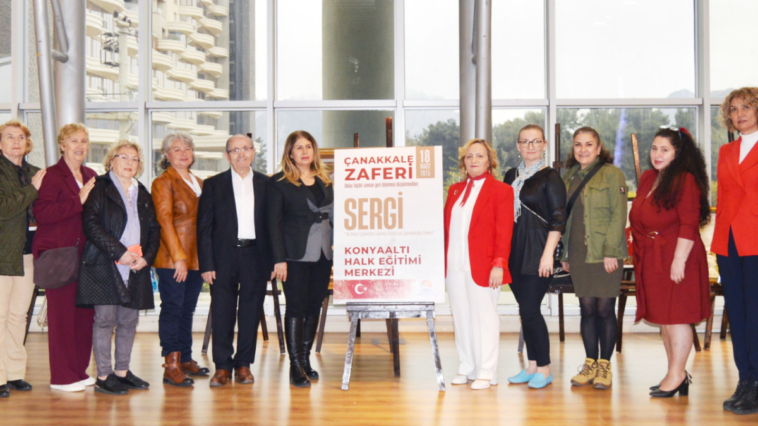 Konyaaltı'da keçe, resim ve rölyef sergisi açıldı