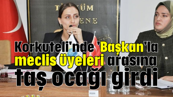 Korkuteli'nde 'Başkan'la meclis üyeleri arasına taş ocağı girdi