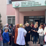 Korkuteli'nde deprem tahliye tatbikatı yapıldı