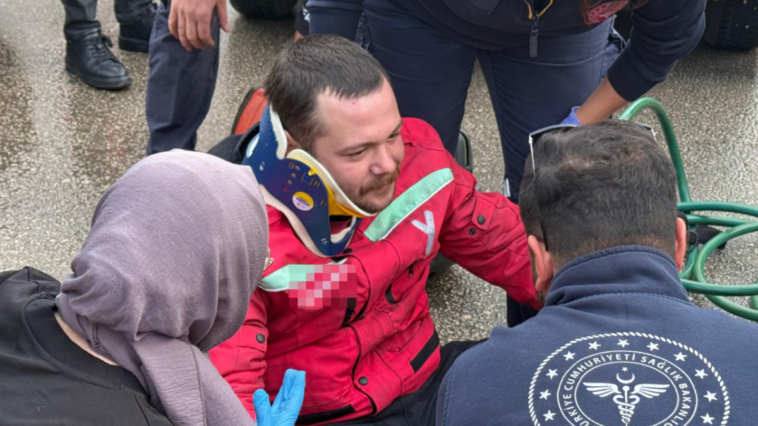 Motokurye ölümden döndü