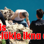 Polis güçlükle ikna etti