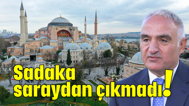 Sadaka saraydan çıkmadı!