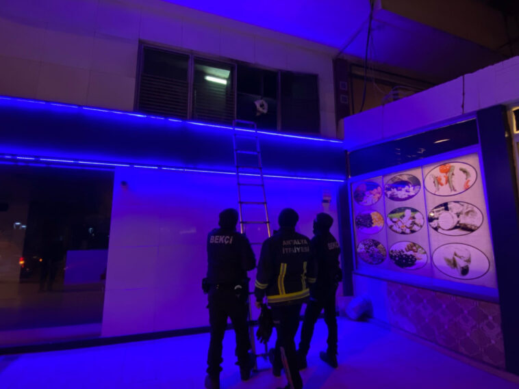 Serik'te bankada alarm