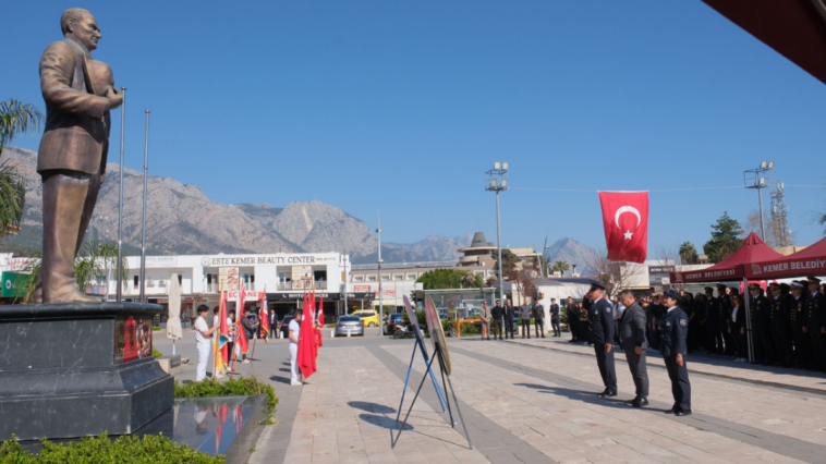 18 Mart Çanakkale Deniz Zaferi ve Şehitleri Anma Günü dolayısıyla Kemer’de tören düzenlendi