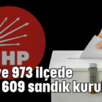 81 il ve 973 ilçede 5 bin 609 sandık kuruluyor