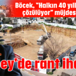 Balbey'de rant ihalesi