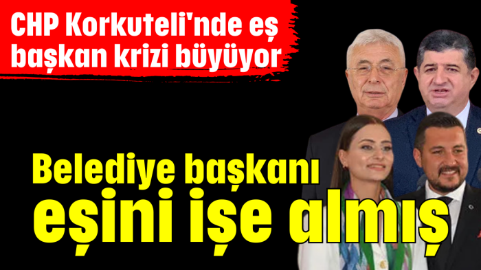 Belediye başkanı eşini işe almış