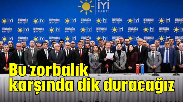 Bu zorbalık karşında dik duracağız