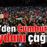 CHP'den Cumhuriyet Meydanı çağrısı