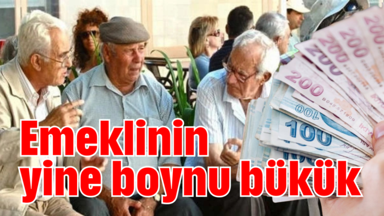 Emeklinin yine boynu bükük
