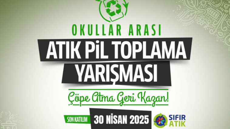 Finike’de ödüllü atık pil toplama yarışması başladı