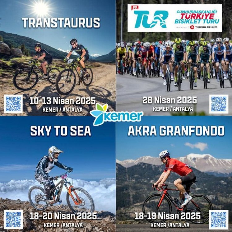 BİSİKLETİN KALBİ NİSAN AYINDA KEMER'DE ATIYOR