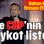 İşte CHP'nin boykot listesi