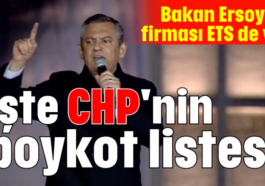 İşte CHP'nin boykot listesi