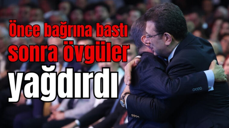 Önce bağrına bastı sonra övgüler yağdırdı