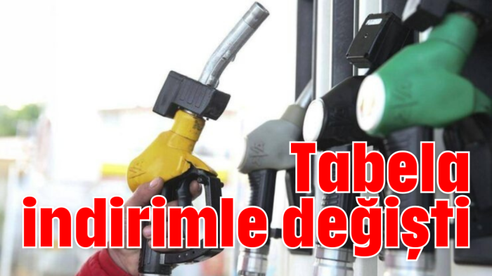 Tabela indirimle değişti