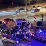 Ambulansla cipin çarpıştığı kaza kamerada; 9 yaralı