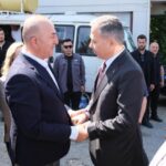 Bakan Yerlikaya ile KKTC Başbakanı Üstelden Çavuşoğluna taziye ziyareti