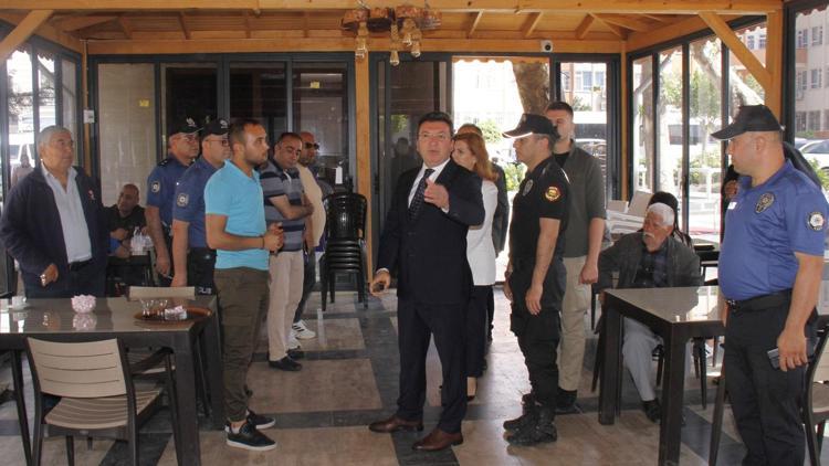 Kaymakam Şahin, tütün denetimine katıldı