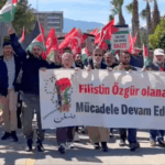 Alanya'da üniversiteliler Gazze'ye destek yürüyüşü yaptı