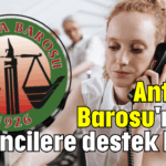 Antalya Barosu'ndan öğrencilere destek hattı