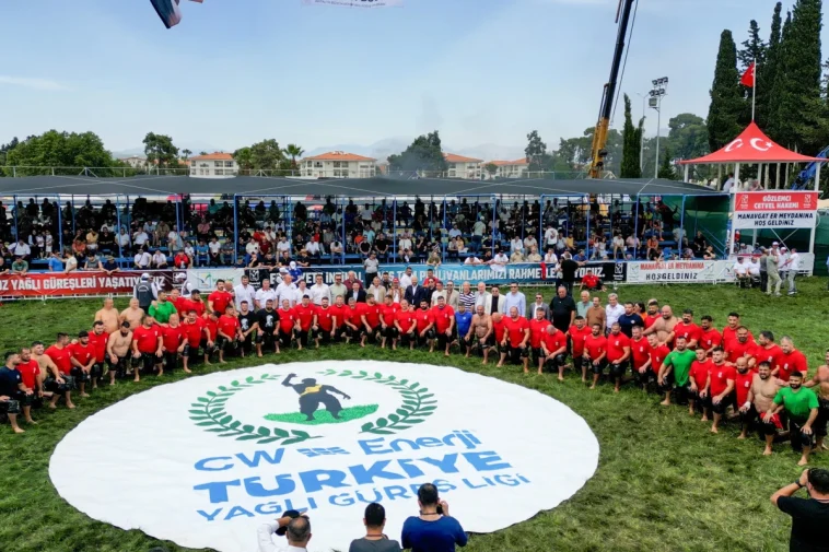 Antalya Manavgat'ta yağlı güreş coşkusu