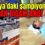 Antalya'daki şampiyonada başkan bıçaklandı