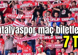 Antalyaspor maç biletleri 7 TL